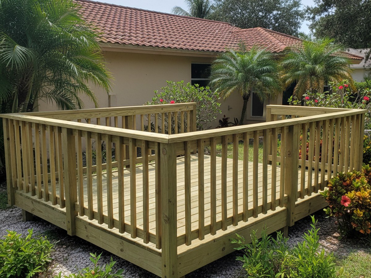 Western Deck Company crew at work on a home in Davenport, FL